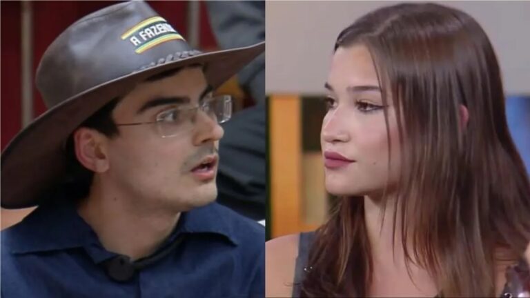 ‘A Fazenda 17’: De volta da roça, Duda faz deboche de Dudu: ‘Dudu cagado, você está fora!’