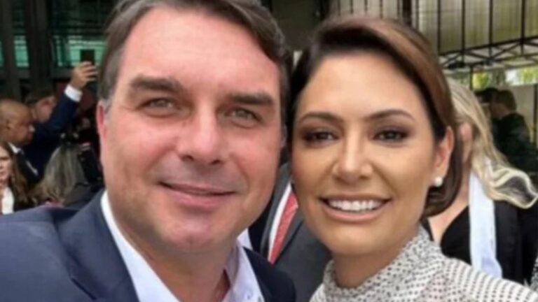 Assessor de Michelle irrita aliados ao repostar críticas a Flávio Bolsonaro; veja