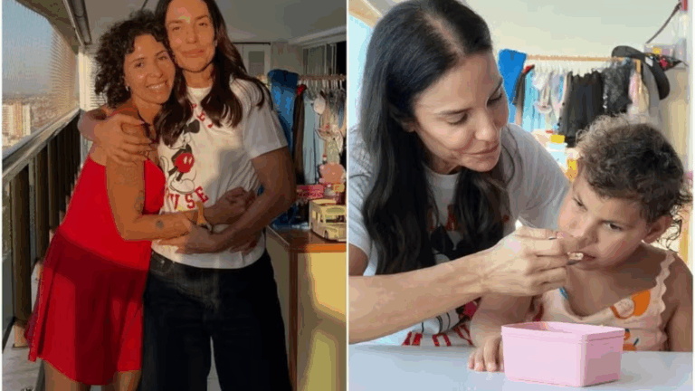 Ivete Sangalo abre a porta de sua casa para fã que tem filha com síndrome rara