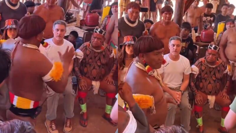 Luciano Huck é detonado após surgir em vídeo dando ordem para tribo indígena: ‘Bizarro’