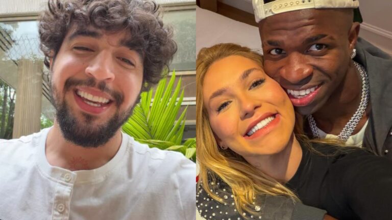 Proposital? Nattan comete gafe ao compartilhar foto com Vini Jr.; veja