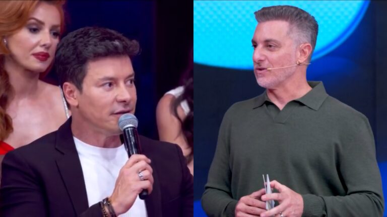Rodrigo Faro surpreende com desabafo para Luciano Huck no Domingão: ‘Concorrendo com você’