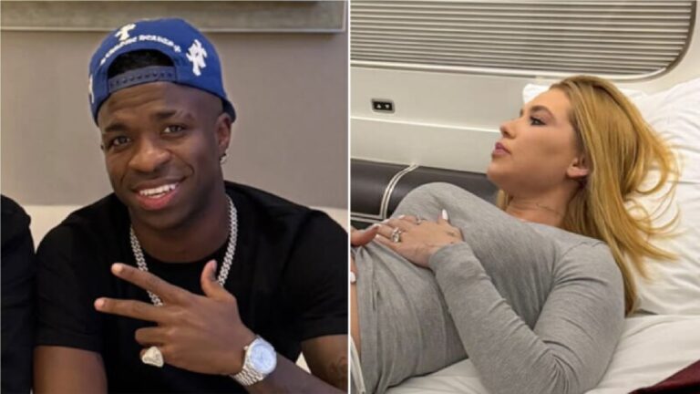 Vini Jr. se derrete ao ver foto de Virginia em jatinho particular