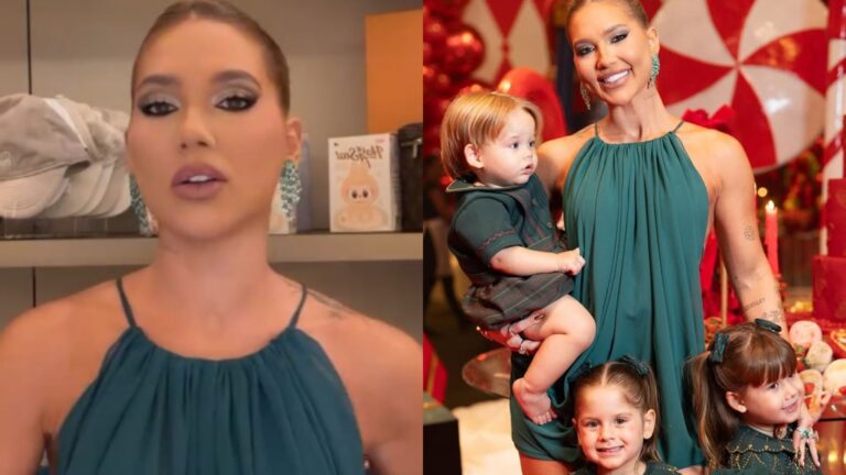 Mais um herdeiro? Virginia causa alvoroço ao usar verde em festa de Natal antecipado