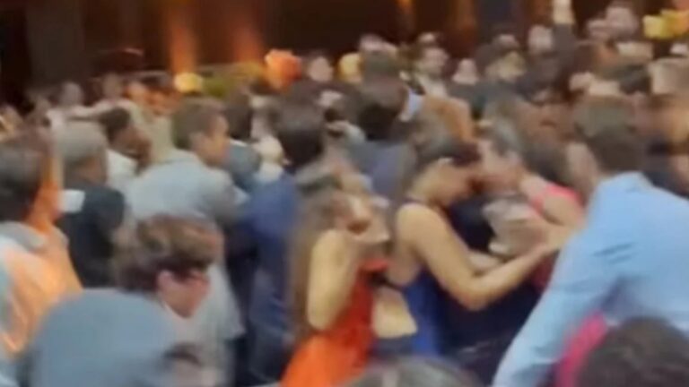 Gente? Festa de formatura termina em barraco após briga por música; VÍDEO