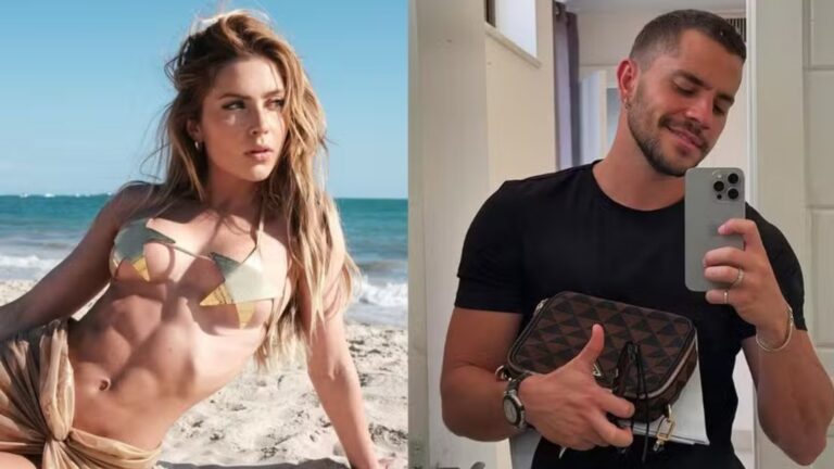FLAGRA! Não assumidos, Jade Picon e André Lamoglia trocam beijos em praia do Rio