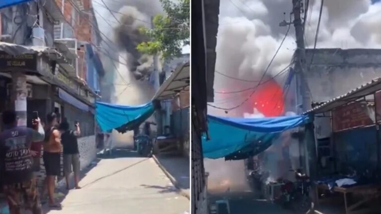 Tragédia: Incêndio devasta galpão de escola de samba e deixa homem morto no Rio