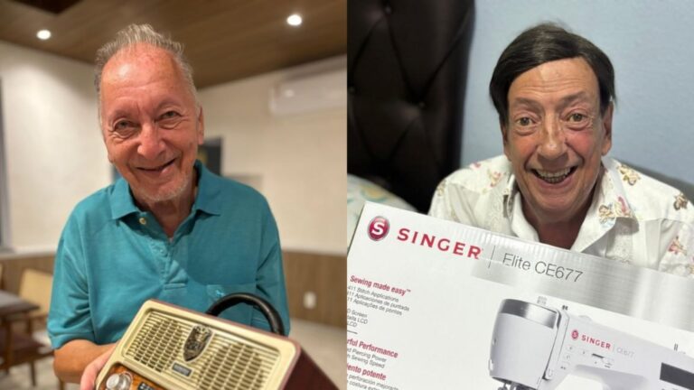 Natal mágico no Retiro dos Artistas: Presentes transformam o ceia de 52 idosos