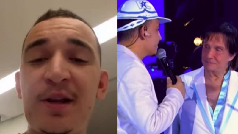 ‘Não vou lhe atrapalhar não’: João Gomes quebra o silêncio sobre climão com Roberto Carlos