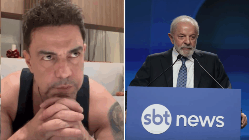 Zezé Di Camargo pede para que SBT não exiba especial de Natal após visita de Lula