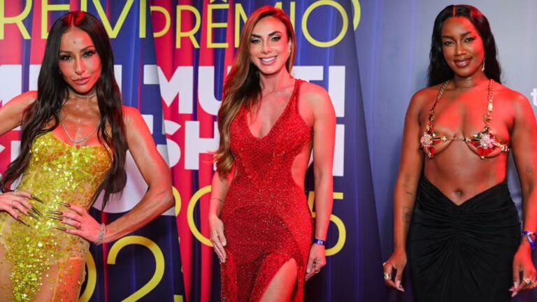 Nicole Bahls ganha como melhor look do Prêmio Multishow