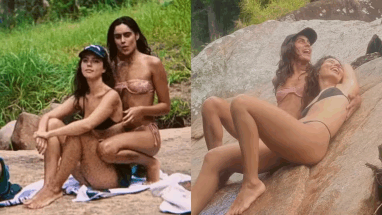 Alanis Guillen, a Lorena de ‘Três Graças’, curte dia de folga ao lado da namorada