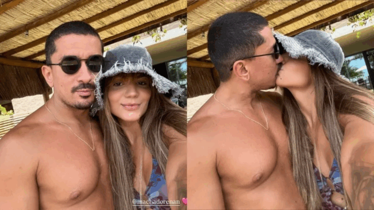 Assumidos! Hariany Almeida surge aos beijos com irmão de Anitta