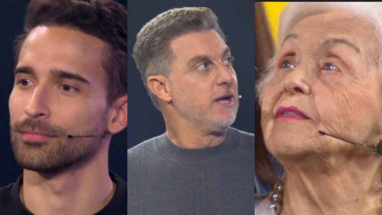 Idosa de 99 anos tenta realizar sonho, tem decepção imensa no The Wall, mas bisneto vira o jogo no Domingão