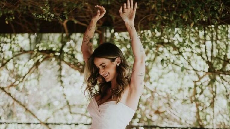 Mari Palma se casa e vestido decotado dá o que falar: ‘gente…’