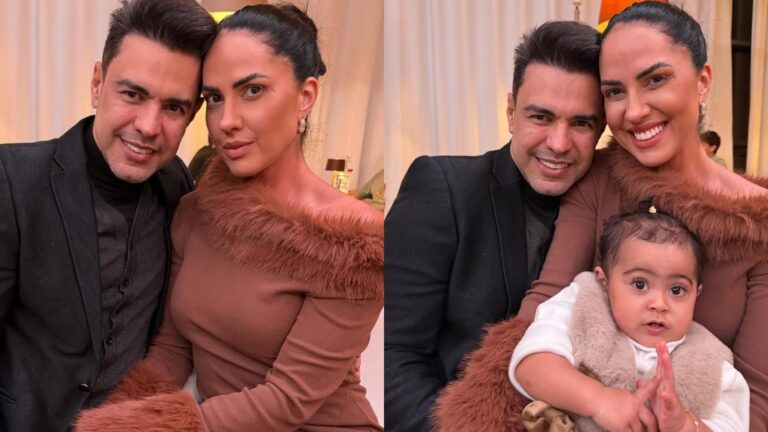 Graciele Lacerda mostra filha “atrapalhando” momento a sós com Zezé