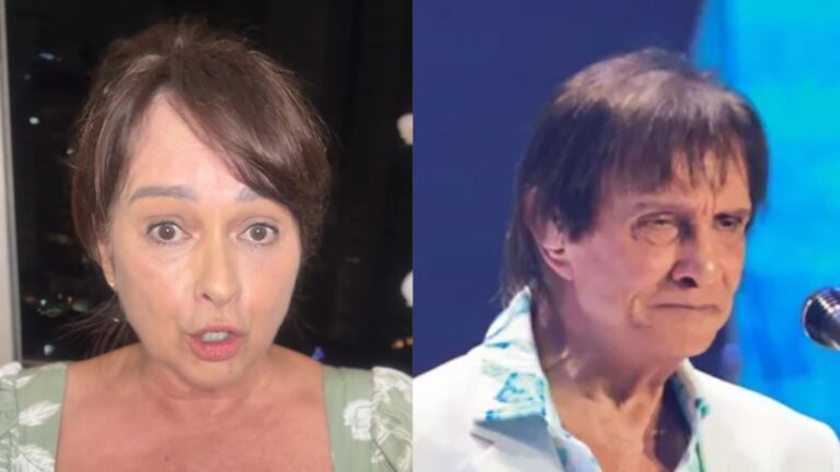 Myrian Rios defende seu ex, Roberto Carlos, após críticas por ‘bronca’ durante show: ‘Tempo ruim’
