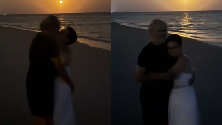 Sandra Annenberg posa aos beijos com o marido, Ernesto Paglia, em post intimista e web reage: ‘Sem palavras’