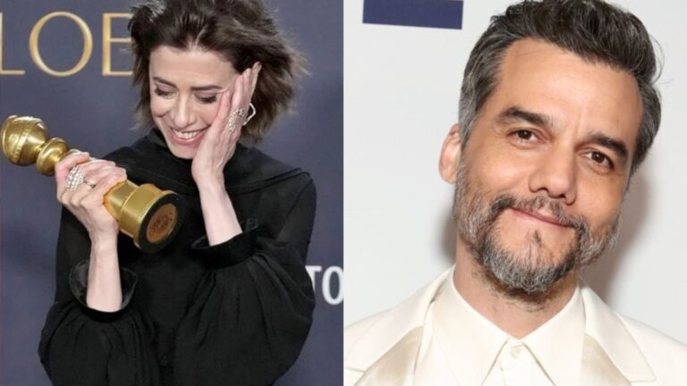 Fernanda Torres reage à vitória histórica de Wagner Moura no Globo de Ouro 2026