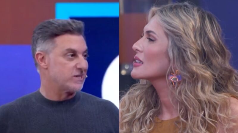 Luciano Huck e Lívia Andrade no Domingão
