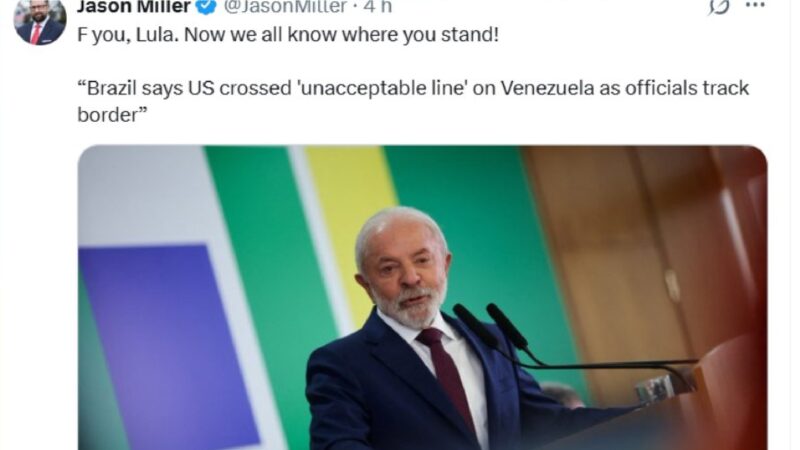 Aliado de Trump ofende Lula após críticas à ação militar