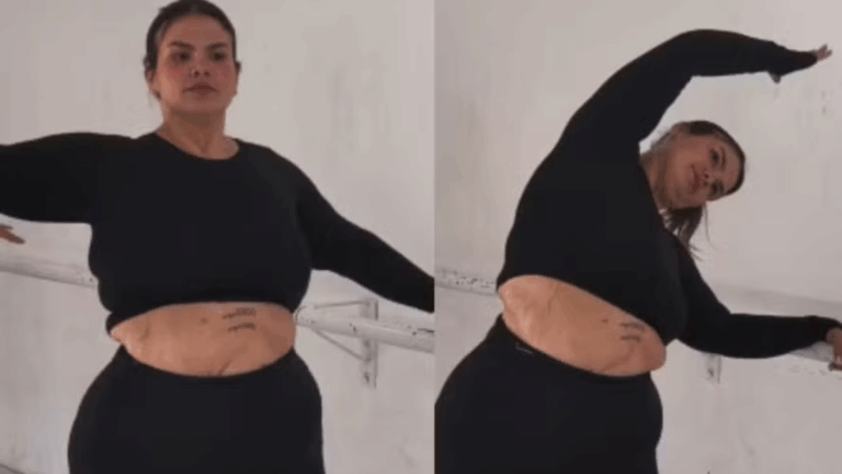 Thais Carla impressiona seguidores ao surgir 80 kg mais magra em aula de jazz