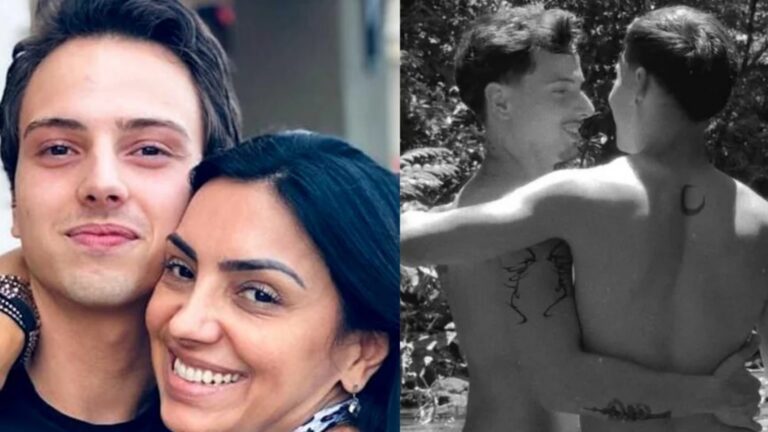 Filho de cantora gospel surge publicamente com namorado em fotos apaixonantes