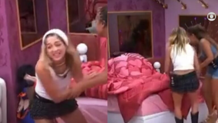 ‘BBB 26’: Quase foi! Samira e Sol Vega ‘catapultam’ Edilson Capetinha de cama