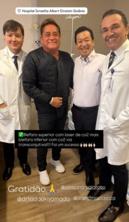 Leonardo passa por cirurgia no Hospital Israelita Albert Einstein em Goiânia, Goiás