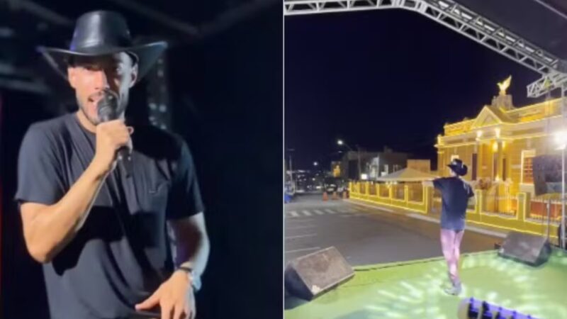 Cantor viraliza após fazer show vazio na própria cidade; veja o vídeo