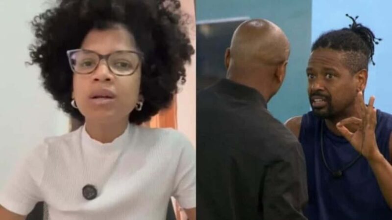 ‘BBB 26’: Esposa de Leandro rasga o verbo após ele ser chamado de analfabeto