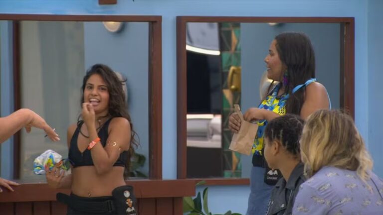 ‘BBB 26’: Chaiany e Gabriela se arrepiam na Sapucaí e contagiam a casa com emoção do Carnaval
