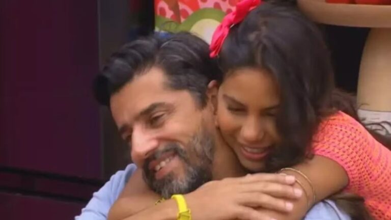 ‘BBB 26’: Cowboy abraça forte Gabriela e a chama de ‘bebezão’; veja a cena