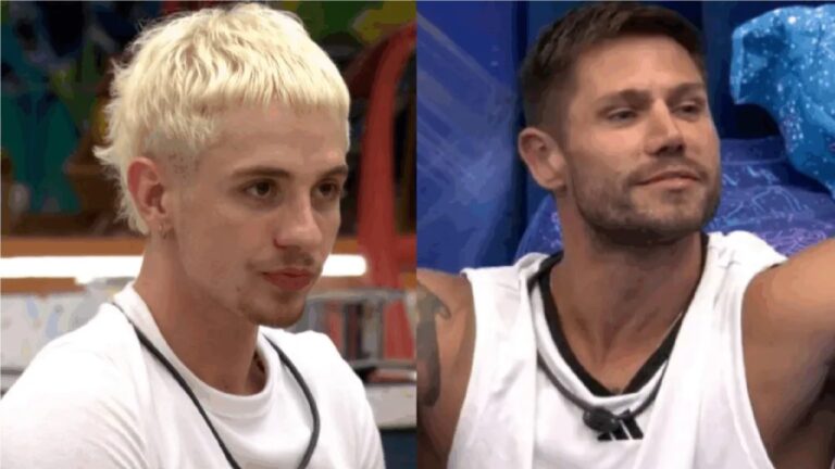 ‘BBB 26’: Juliano reage e chama Jonas de ‘mijão’ ao vivo