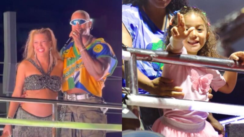 Puxou os pais? Filha de Leo Santana e Lore Improta rouba cena em trio; vídeo
