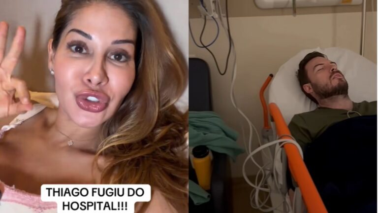 ‘Fugiu do hospital!’: Maíra Cardi expõe fuga de Thiago Nigro após internação