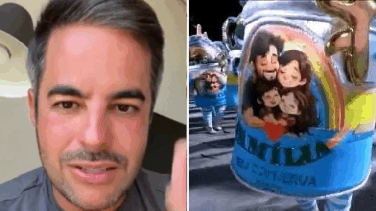 Marido de Simone Mendes se revolta com deboche a ‘família tradicional’ em desfile na Sapucaí