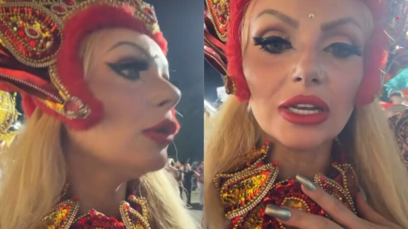 CONFUSÃO! Mulher Pera é proibida de desfilar ao chegar no Anhembi; veja o motivo