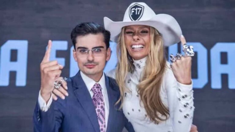 Adriane Galisteu brinca que ‘A Fazenda 17’ salvou a carreira de Dudu Camargo: ‘Pegou…’