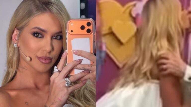FLAGRA! Virginia dá selinho em apresentador e é detonada: ‘E o Vini Jr.?’