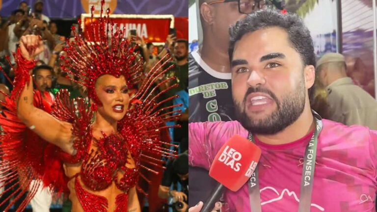 Veja a reação de Lucas Guedez ao ver desfile de Virginia: ‘Gente…’