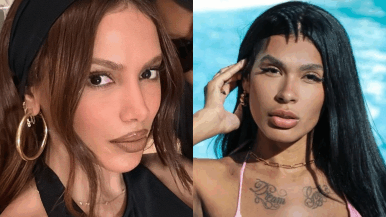 Pocah chocou a web após publicar antes e depois com Anitta: ‘Sempre foi feia’