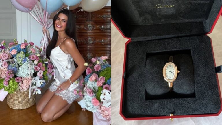 Franciny Ehlke ganha relógio de luxo do marido no aniversário de 27 anos; saiba o valor