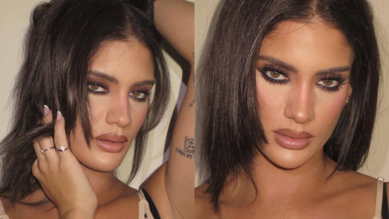 Com ‘vibe’ de lingerie, Laura Fernandez rouba a cena em festa de Anitta com look ousado
