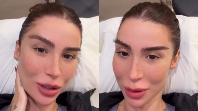 Bianca Andrade surpreende seguidores ao revelar efeito de transplante de sobrancelha