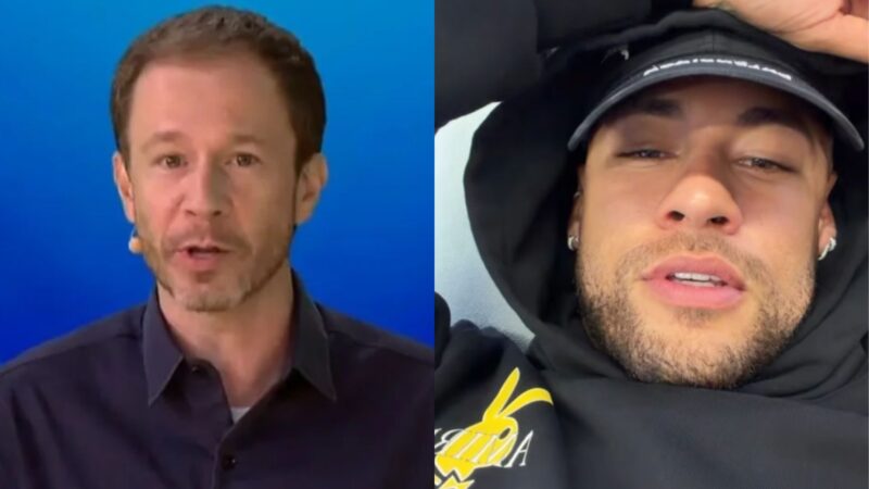 Tiago Leifert defende Neymar - (Reprodução: SBT/Instagram)