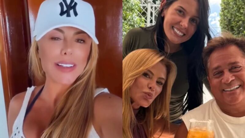 Poliana Rocha, Leonardo e Ana Castela - Reprodução/Instagram