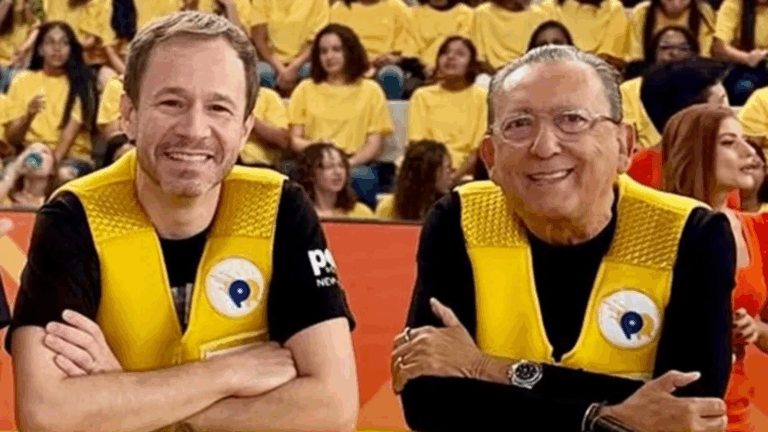 Surpreendente! Galvão Bueno e Tiago Leifert levam torta na cara no SBT; veja o vídeo