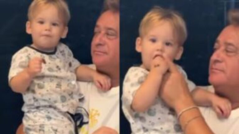 Bebida alcoólica? Atitude de Leonardo com neto causa polêmica; veja o vídeo
