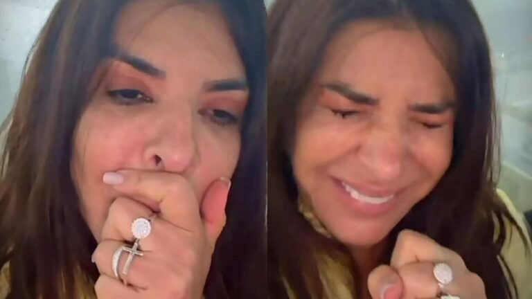 Mara Maravilha fica presa em bondinho da Disney com filho e o ex